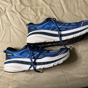 Hoka Blue and White Men's Sneakers